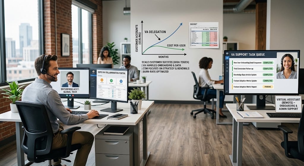 How a SaaS Virtual Assistant Helps You Scale Customer Success Without Burning Your Runway
